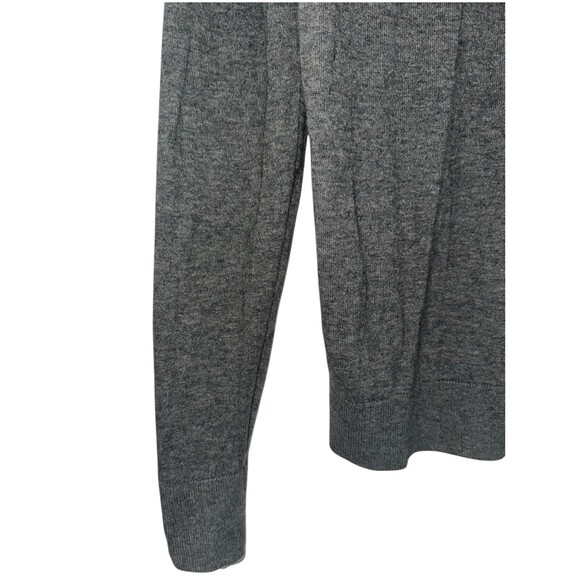 Abercrombie & Fitch Men’s Small Gray Wool Cotton Blend V Neck Sweater - Picture 9 of 16